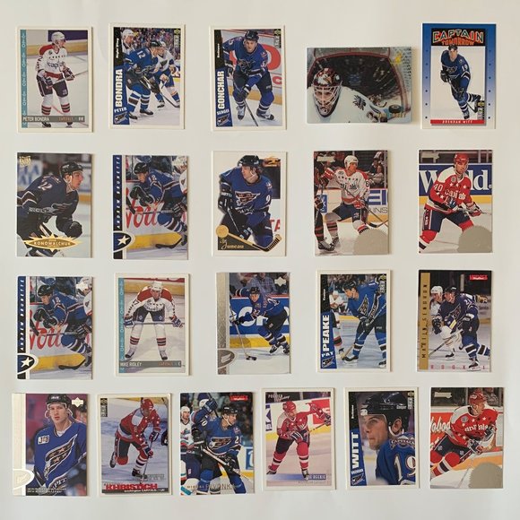 Washington Capitals Vintage NHL Hockey Cards - Lot of 21 w/ Bondra, Gonchar - Picture 1 of 7